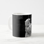 祈る白くまが付いているコーヒー・マグ コーヒーマグカップ (正面左)