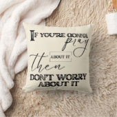 祈キリスト教を心配するな感動的 クッション (ブランケット)