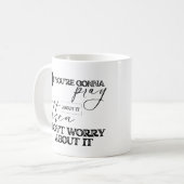 祈キリスト教を心配するな感動的 コーヒーマグカップ (正面左)