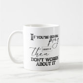 祈キリスト教を心配するな感動的 コーヒーマグカップ (左)