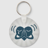 祈ハート キーホルダー (正面)