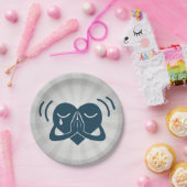 祈ハート ペーパープレート (パーティー)