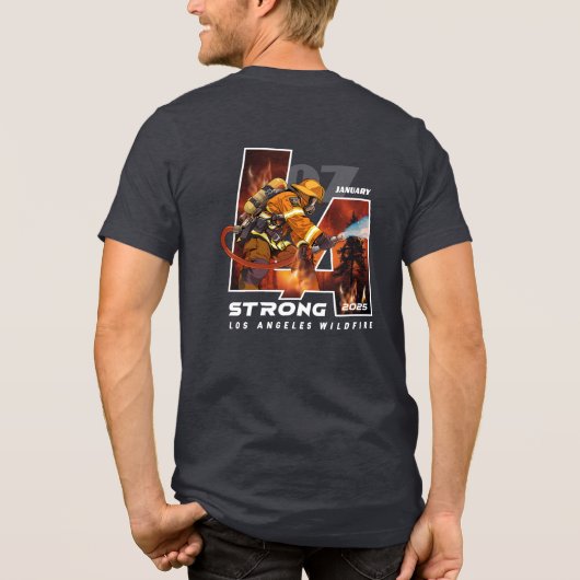 祈ロサンゼルス | メンズ トライブレンドＴシャツ (裏面)