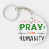 祈人類を讃える キーホルダー (正面)