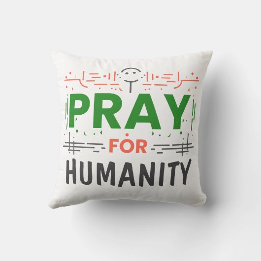祈人類を讃える クッション (裏面)