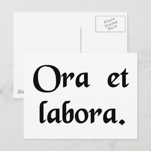 祈仕事。 ポストカード (正面/裏面)