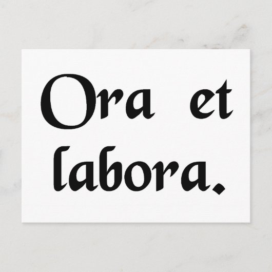 祈仕事。 ポストカード (正面)