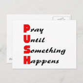 祈何かが起こるまでPUSH ポストカード (正面/裏面)