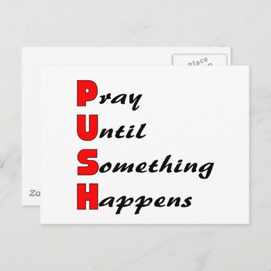 祈何かが起こるまでPUSH ポストカード (正面/裏面)