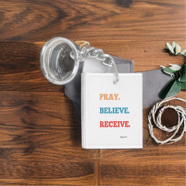 祈信じReceive Double-Sided Square Keychain キーホルダー