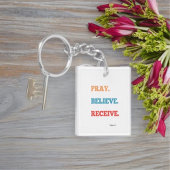祈信じReceive Double-Sided Square Keychain キーホルダー