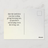 祈十字秋の赤葉色 ポストカード (裏面)