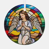 祈天使の虹の染み ガラスオーナメント (裏面)