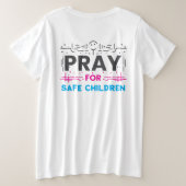 祈子 プラスサイズTシャツ (デザイン裏面)