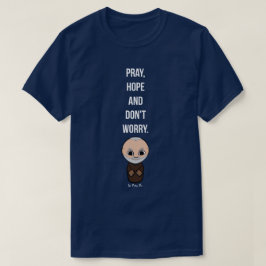 祈希望と心配しないPadre Pio Tシャツ