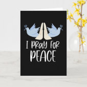 祈平和祈のために カード (黄色い花)