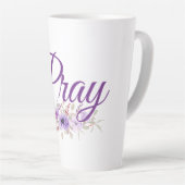 祈感動的引用文 カフェラテマグ (右アングル)