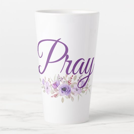 祈感動的引用文 カフェラテマグ (正面)