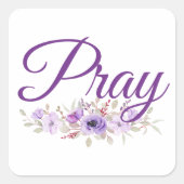 祈感動的引用文 スクエアシール (正面)