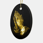 祈手 セラミックオーナメント (左)