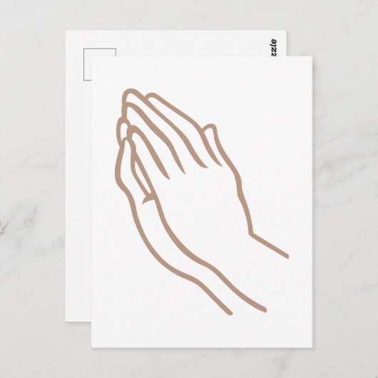 祈手 ポストカード (正面/裏面)