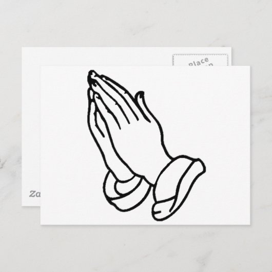 祈手 ポストカード (正面/裏面)