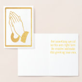 祈手 箔カード (ディスプレー)