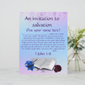 祈招待状のパーソナライズされた紙 (スタンド正面)