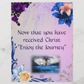 祈招待状のパーソナライズされた紙 (裏面)