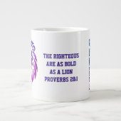 祈教皇レオ14世のリオンクリスチャンはっきりしたカトリック ジャンボコーヒーマグカップ (正面)