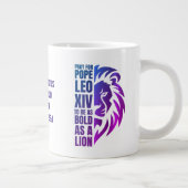 祈教皇レオ14世のリオンクリスチャンはっきりしたカトリック ジャンボコーヒーマグカップ (右)