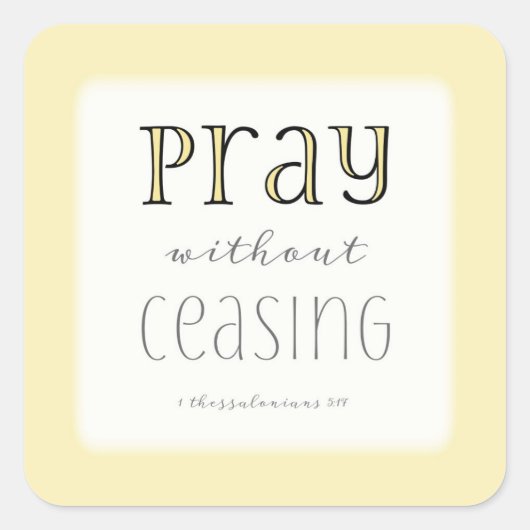 祈止めなし – 1節5:17 スクエアシール (正面)