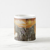 祈止めクラシックずに コーヒーマグカップ (中央)