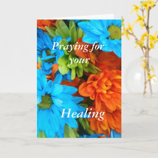 祈癒し カード (黄色い花)