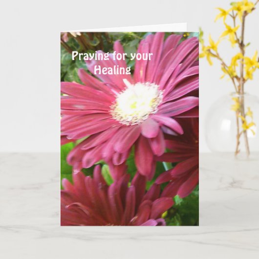 祈癒し カード (黄色い花)