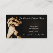 祈祈りの言葉団体教会スピリチュアル宗教キリスト 名刺 (裏面)