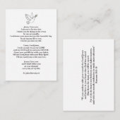 祈祷カード エンクロージャーカード (正面/裏面)