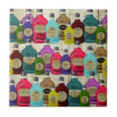 祈祷師の魔法の薬の薬剤師のトニックのボトル タイル (正面)