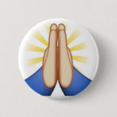 祈絵文字 缶バッジ (正面)