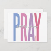 祈絶え信じずにイエスを信頼しなさい。 シーズンポストカード (正面/裏面)