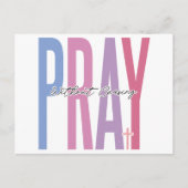 祈絶え信じずにイエスを信頼しなさい。 シーズンポストカード (正面)