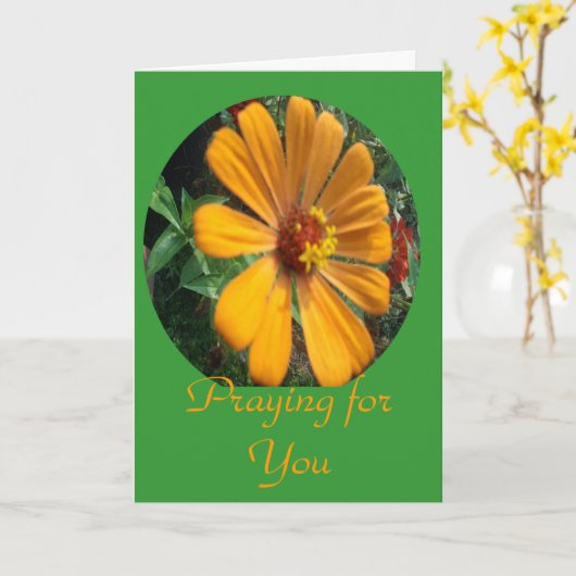 祈 カード (黄色い花)