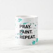 祈.絵を描.繰り返す。マグ コーヒーマグカップ (中央)