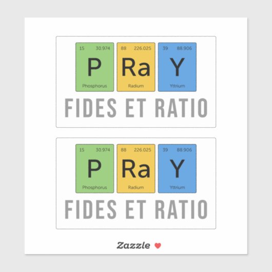 祈-Fides et Ratio（信仰と理由） シール (シート)