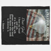 祈AMERICA フリースブランケット (正面(横))