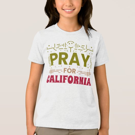祈California ・ CAのサポート トライブレンドTシャツ (正面)