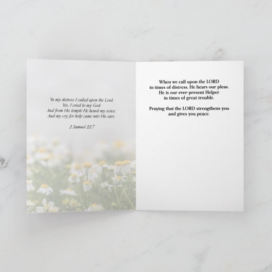 祈Christian Greeting Card カード (内部)