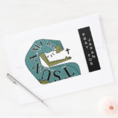 祈FOR JAPAN 長方形シール (封筒)