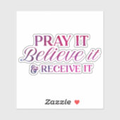 祈ItとItのビニ信じルステッカーを受け取る シール (シート)