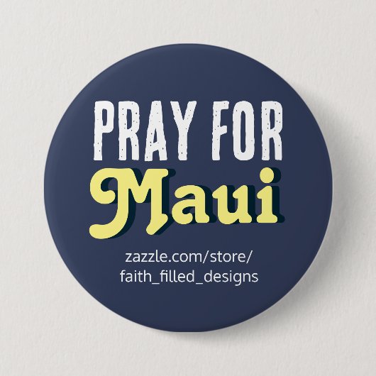 祈Maui 缶バッジ (正面)